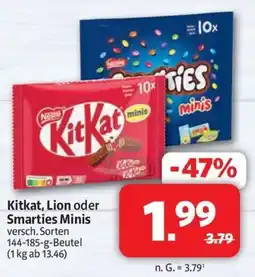 Markant Markt KitKat, Lion oder Smarties Minis Angebot