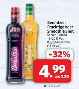Markant Markt Berentzen Fruchtige oder Smoothie Shot Angebot