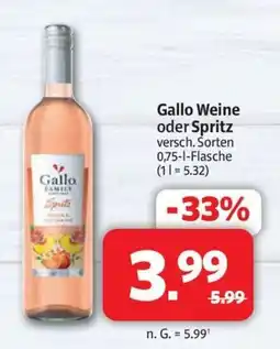 Markant Markt Gallo Weine oder Spritz Angebot