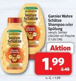 Markant Markt Garnier Wahre Schätze Honig Schätze Shampoo oder Spülung Angebot