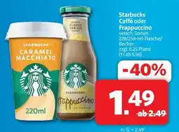 Markant Markt Starbucks Caffè oder Frappuccino Angebot
