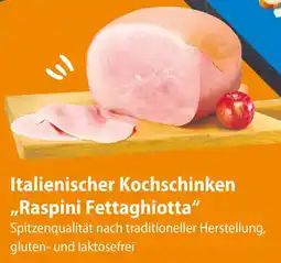 V Markt Italienischer Kochschinken ,,Raspini Fettaghiotta" Angebot