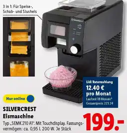 Lidl SILVERCREST Eismaschine Angebot