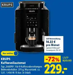 Lidl KRUPS Kaffeevollautomat Angebot