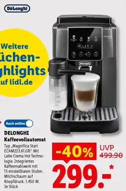 Lidl DELONGHI Kaffeevollautomat Angebot
