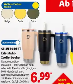 Lidl SILVERCREST Edelstahl Isolierbecher Angebot