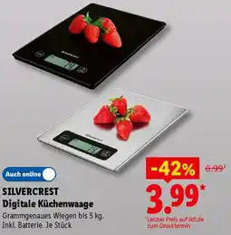 Lidl SILVERCREST Digitale Küchenwaage Angebot