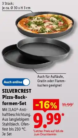 Lidl SILVERCREST Pizza-Backformen-Set Angebot