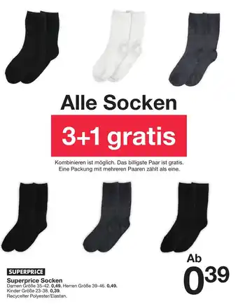 Zeeman Superprice Socken 23-38 Angebot