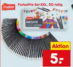 Netto Marken-Discount Maker Farbstifte-Set XXL, 50-teilig Angebot