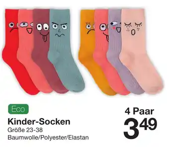 Zeeman Kinder-Socken 23-38 4 Paar Angebot