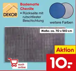 Netto Marken-Discount DEKOR Badematte Chenille Angebot