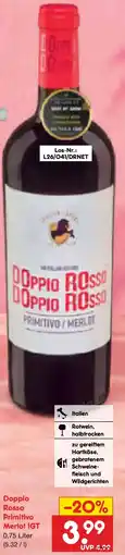 Netto Marken-Discount Doppio Rosso Primitivo Merlot IGT Angebot