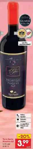 Netto Marken-Discount Torre Santa Primitivo IGT Angebot