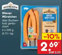 Netto Marken-Discount HOFMAIER Wiener Würstchen Angebot