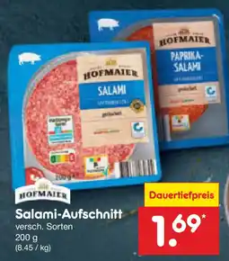 Netto Marken-Discount HOFMAIER Salami-Aufschnitt Angebot