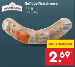 Netto Marken-Discount HOFMAIER Geflügelfleischwurst Angebot