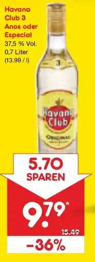 Netto Marken-Discount Havana Club 3 Anos oder Especial Angebot