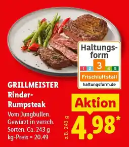 Lidl GRILLMEISTER Rinder- Rumpsteak Angebot