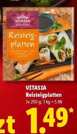 Lidl VITASIA Reisteigplatten Angebot