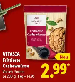 Lidl VITASIA Frittierte Cashewkerne Angebot