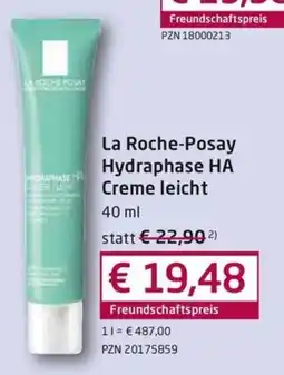 Guten Tag Apotheke La Roche-Posay Hydraphase HA Creme leicht Angebot