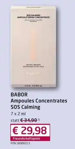 Guten Tag Apotheke BABOR Ampoules Concentrates SOS Calming Angebot
