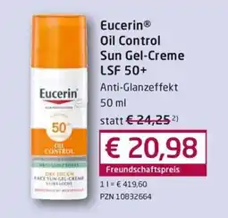 Guten Tag Apotheke Eucerin Oil Control Sun Gel-Creme LSF 50+ Angebot