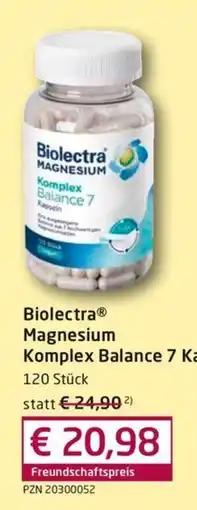 Guten Tag Apotheke Biolectra Magnesium Komplex Balance 7 Kapseln Angebot