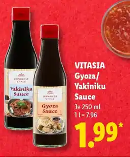 Lidl VITASIA Gyoza/ Yakiniku Sauce Angebot