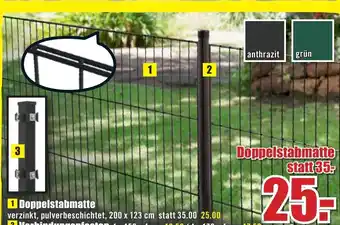 B1 Discount Baumarkt Doppelstabmatte 200*123 Angebot