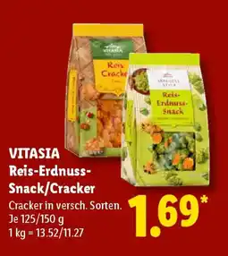 Lidl VITASIA Reis-Erdnuss- Snack/Cracker Angebot