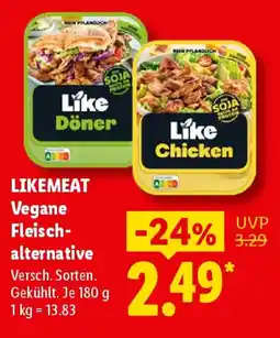 Lidl LIKEMEAT Vegane Fleischalternative Angebot