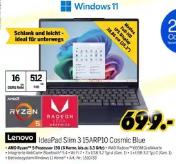 MEDIMAX Lenovo IdeaPad Slim 3 15ARP10 Cosmic Blue Angebot
