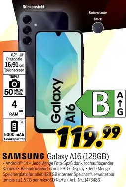 MEDIMAX SAMSUNG Galaxy A16 (128GB) Angebot