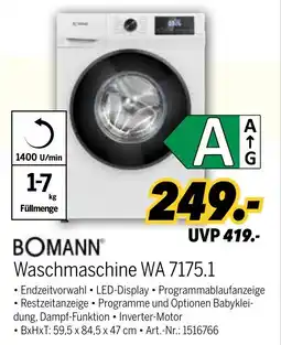 MEDIMAX BOMANN Waschmaschine WA 7175.1 Angebot