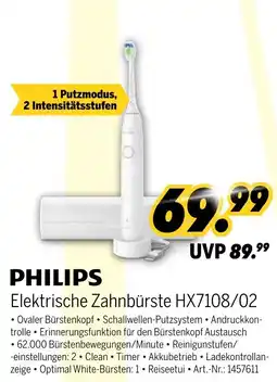 MEDIMAX PHILIPS Elektrische Zahnbürste HX7108/02 Angebot