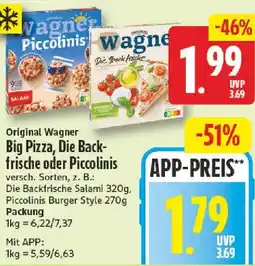 NP Discount Original Wagner Big Pizza, Die Backfrische oder Piccolinis Angebot