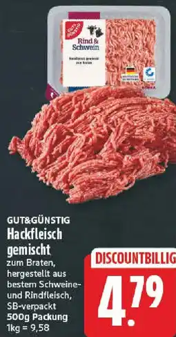 NP Discount Gut&Günstig Hackfleisch gemischt Angebot