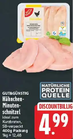 NP Discount Gut&Günstig Hähnchen Minutenschnitzel Angebot