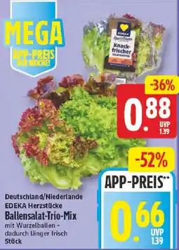 NP Discount EDEKA Herzstücke Ballensalat-Trio-Mix Angebot