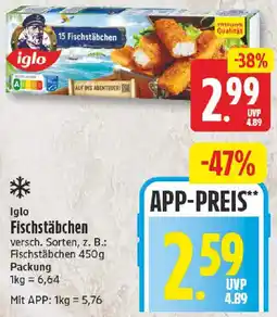 NP Discount Iglo Fischstäbchen Angebot