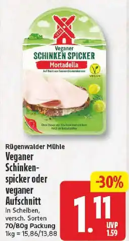 NP Discount Rügenwalder Mühle Veganer Schinkenspicker oder veganer Aufschnitt Angebot