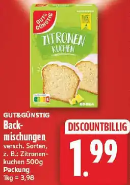 NP Discount Gut&Günstig Backmischungen Angebot