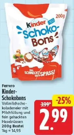 NP Discount Ferrero Kinder Schokobons Angebot