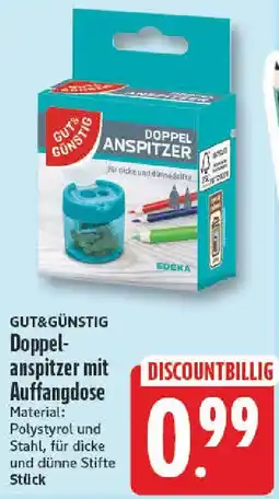 NP Discount Gut&Günstig Doppelanspitzer mit Auffangdose Angebot