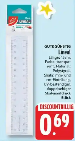 NP Discount Gut&Günstig Lineal Angebot