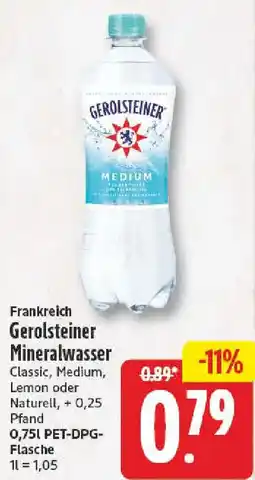 NP Discount Frankreich Gerolsteiner Mineralwasser Angebot