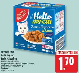 NP Discount Gut&Günstig Hello my cat Zarte Häppchen Angebot