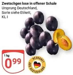 Globus Zwetschgen lose in offener Schale Angebot